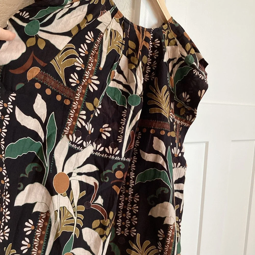 Anthropologie Velvet Graham Silk & Cotton Top - Picture 12 of 12